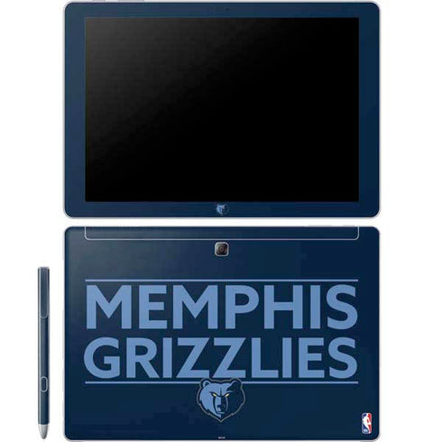 NBA Memphis Grizzlies Standard -  Blue Galaxy Book 12in Skin